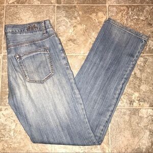 C&V distressed boyfriend blue jeans size 28